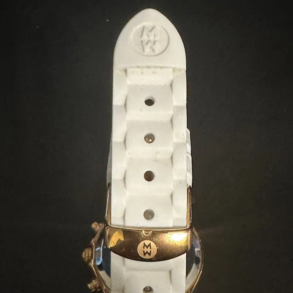 Michele Tahitian Jelly Bean Watch - White (MWW12D000015) - BRAND NEW BATTERY - Picture 11 of 14